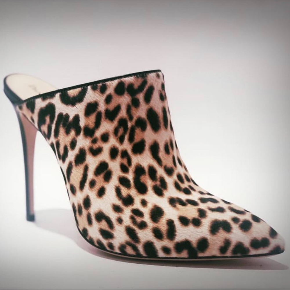 Leopard-Print High Mule